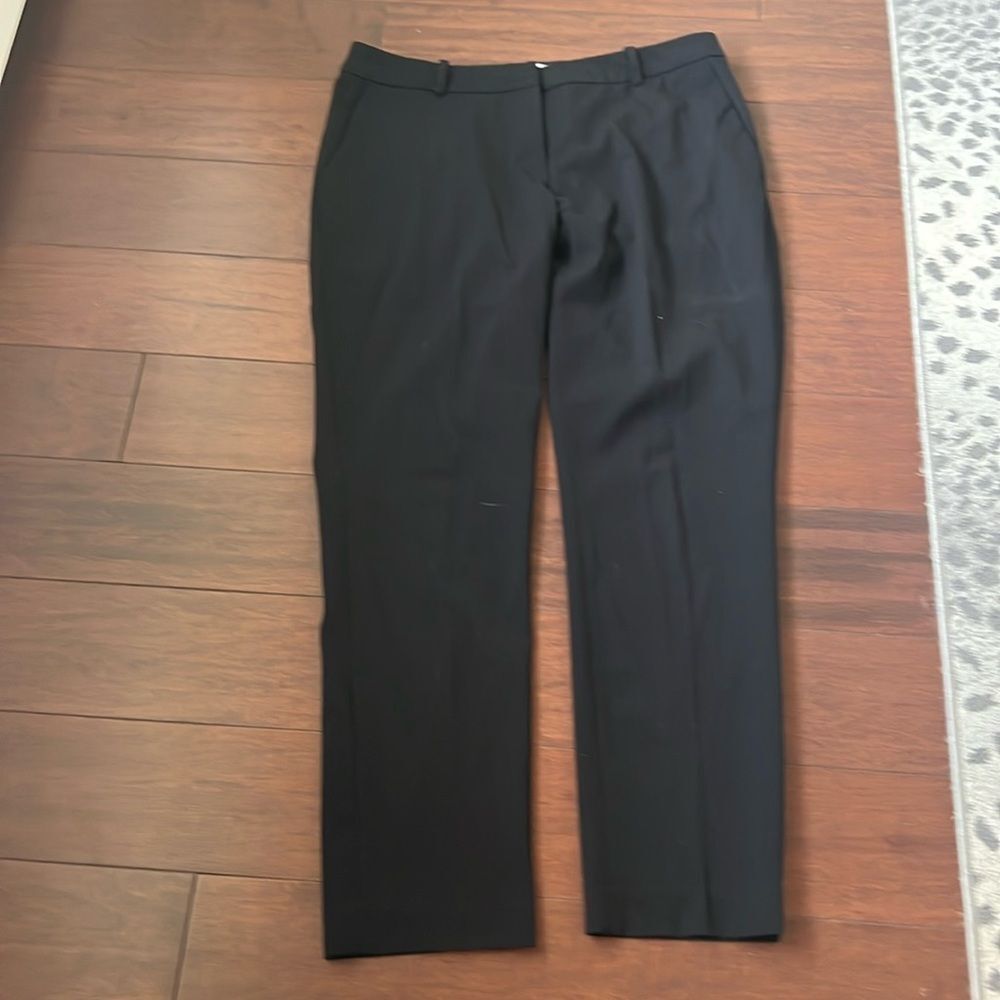 H&M Womens Straight Ankle Length Black Dress Pants Size 12